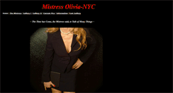 Desktop Screenshot of mistressolivia-nyc.com